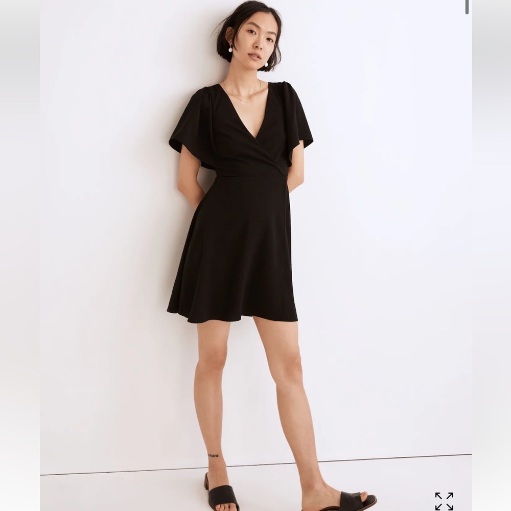 Madewell Cape-Sleeve Mini Dress -NWT